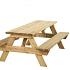 picknicktafel bobito groen ge mpregneerd bladmaat 220x71cm
