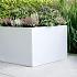 plantenbak vlak wit 150x150x40cm