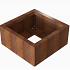 cortenbloembak module 60x60x28 cm