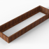corten bloembak module 90x300x28 cm
