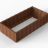 cortenbloembak module 90x180x42 cm