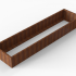 cortenbloembak module 90x360x42 cm