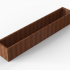 cortenbloembak module 60x360x56 cm