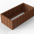 cortenbloembak module 90x180x56 cm