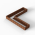 cortenbloembak module l vorm 60x240x240x28 cm