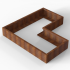 cortenbloembak module l vorm 90x180x180x28 cm