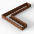 cortenbloembak module l vorm 60x330x240x28 cm