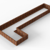 cortenbloembak module l vorm 90x450x180x28 cm