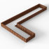 cortenbloembak module l vorm 90x450x270x28 cm