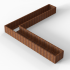 cortenbloembak module l vorm 60x360x360x42 cm