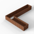 cortenbloembak module l vorm 60x330x240x42 cm