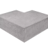 o.h. traptrede buitenhoek 40 20cm grijs 60x60cm