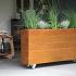 bloembak modulair corten 300x60x70cm
