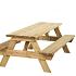 picknicktafel bobito groen ge mpregneerd bladmaat 220x71cm