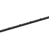 hillfence paal metaal zwart gecoat 6x4x240cm incl. aansluitset en afdekkap 