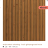 vuren scherm stripes black bruin geimpr. 179x179cm