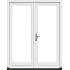 stapeldorpeldeur met glas dubbel meranti wit 2x deur 83 4x216 9 kozijn 178x226 3cm incl. dts en deurbeslag 