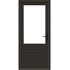 stapeldorpeldeur met glas meranti zwart linksdraaiend deur 93x216 9 kozijn 103 8x226 3cm incl. dts en deurbeslag 