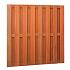 hardhouten plankenscherm 18pl. recht 180x180cm
