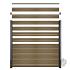 modular schermvulling composiet triple rhombus oak black 180x180cm