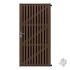 composiet tuindeur stripes black dark brown 90x180cm incl. beslag 