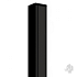 schuttingpaal aluminium zwart 6 8x6 8x272cm t.b.v. composiet stripes serie 